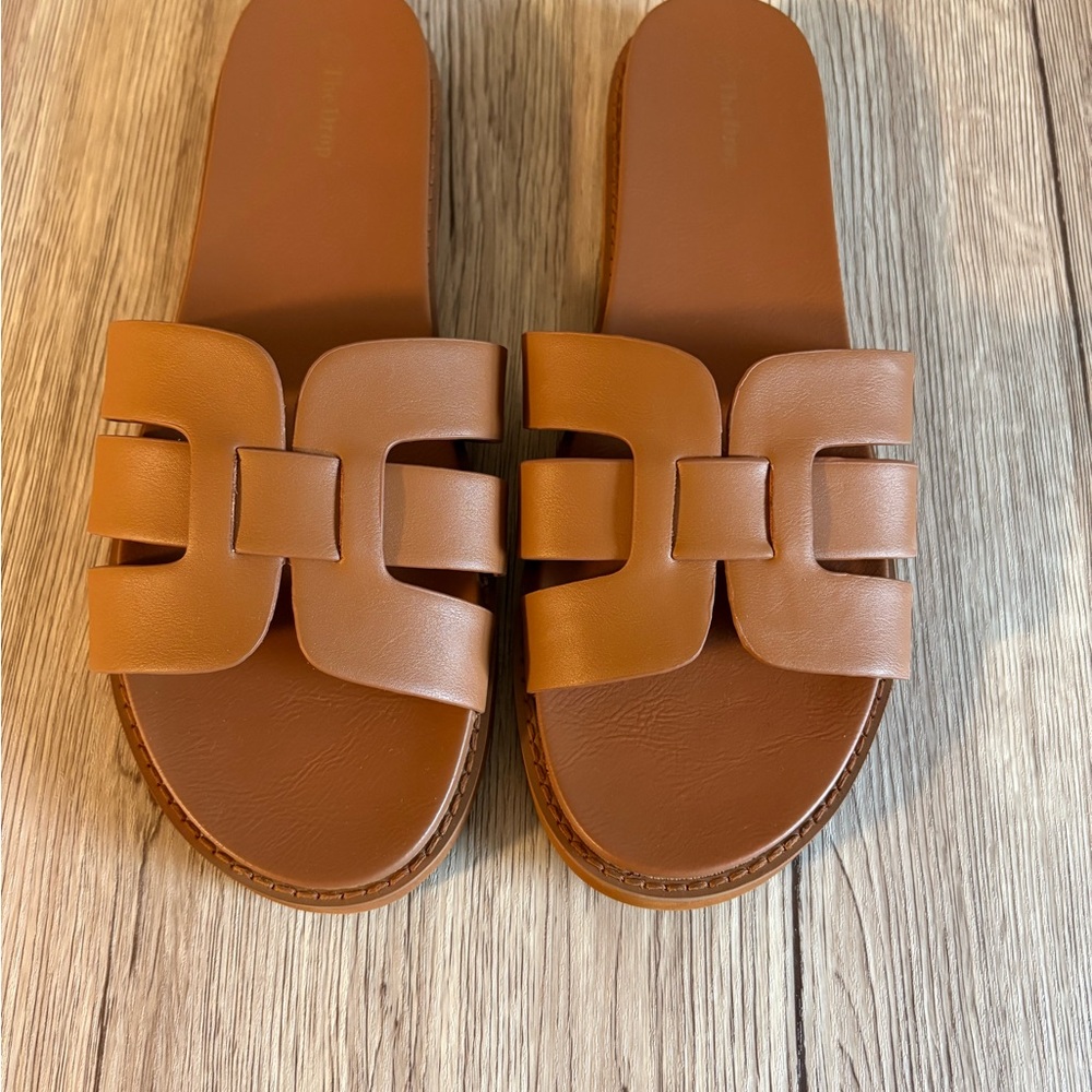 Brown Slide Sandals